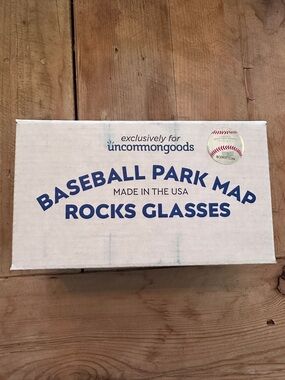 MLB Boston Red Sox Fenway Park Map Ricks Glasses Set of 2 Baseball New in Box
